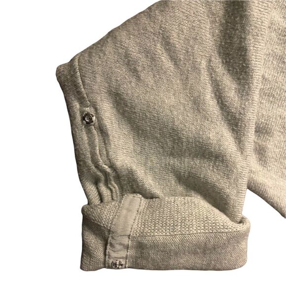 GAP Open Front Cardigan with Roll Snap Sleeves Gray S‎ - Picture 3 of 5